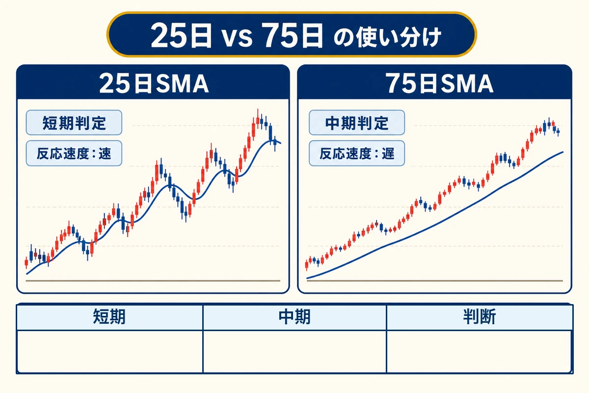 25 日 vs 75 日