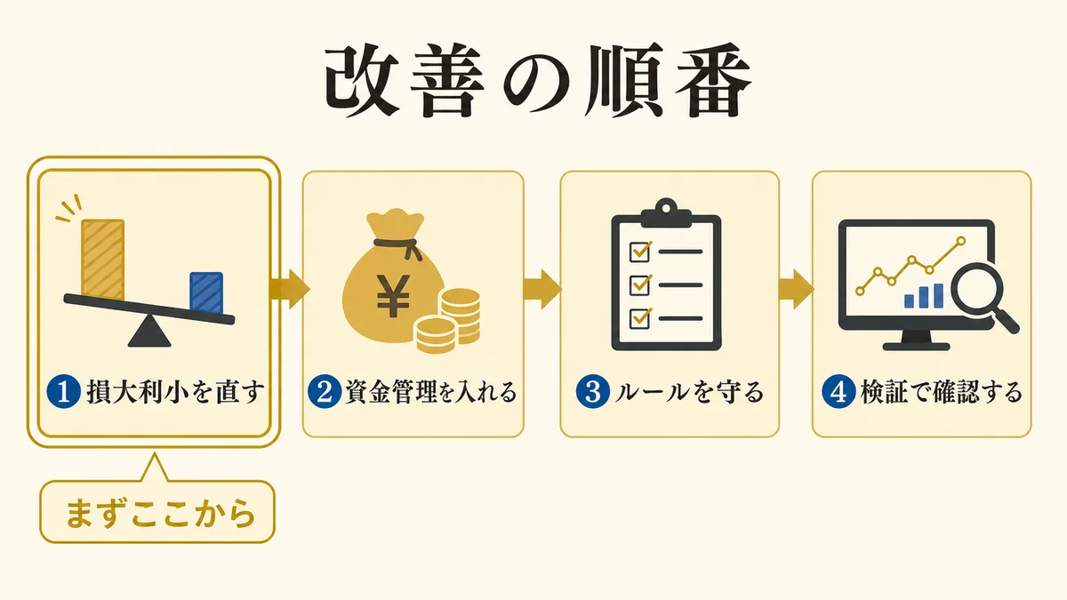 改善の順番 — どの原因から手をつけるか