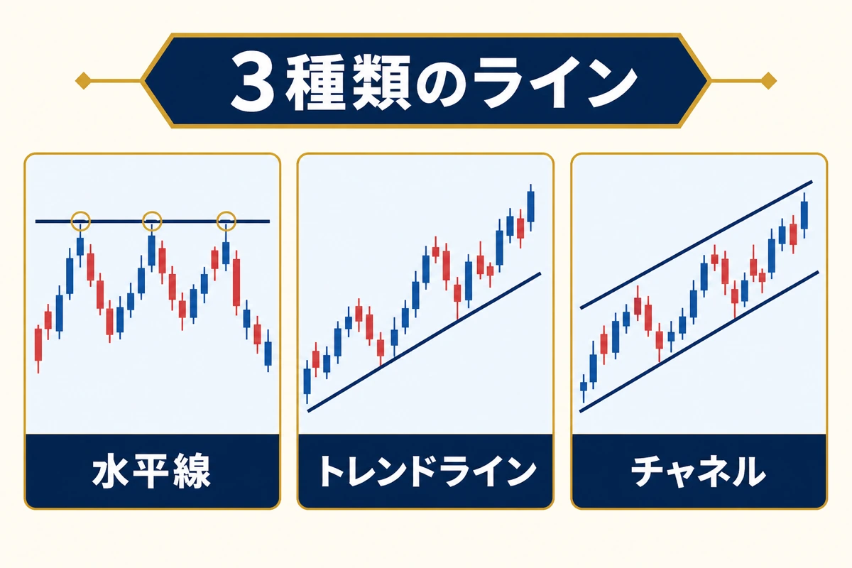 3 種類のライン