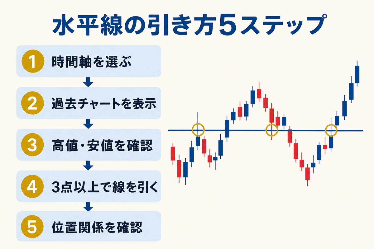 水平線の引き方