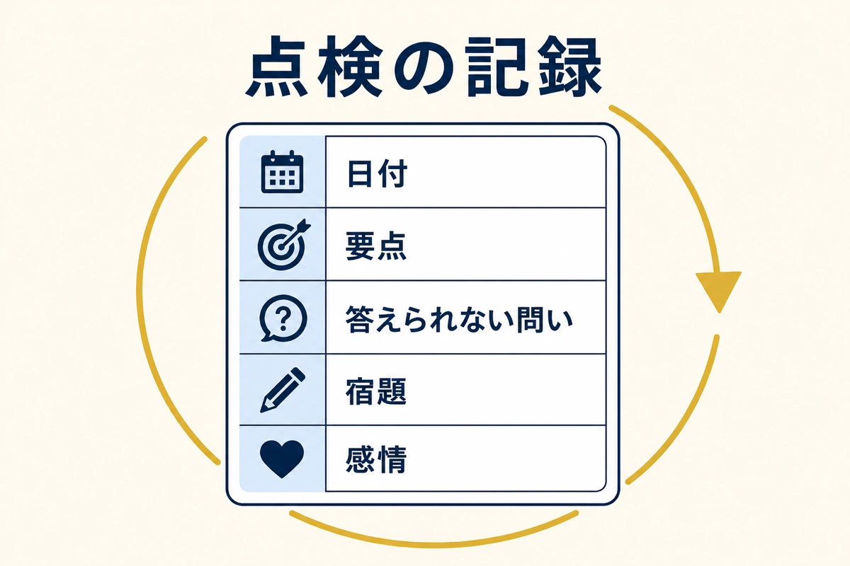 点検結果の記録