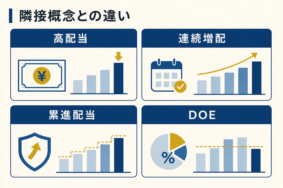 累進配当と隣接概念の違い